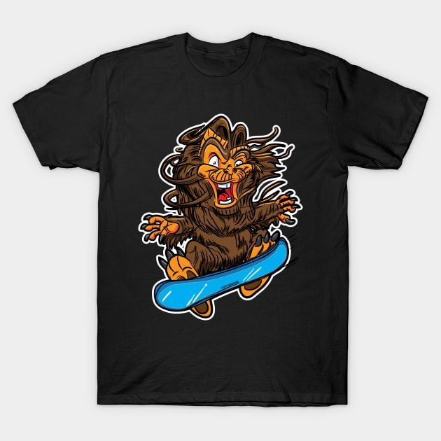 Cute Bigfoot or Sasquatch Snowboarder T-Shirt by eShirtLabs